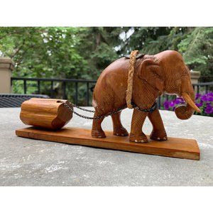 Elephant Wooden Carving